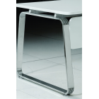 Bureau Blanc 160 × 90 cm – 1 Pied + Caisson