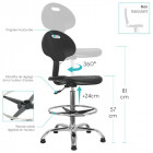 Tabouret assis-debout - Atik