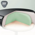 Tabouret ergonomique à roulettes Ergo – Siège triangulaire confortable