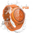 Montre Connectée Forever Colorum CW-300 – Orange – Étanche IP68, autonomie longue durée, multi-sport