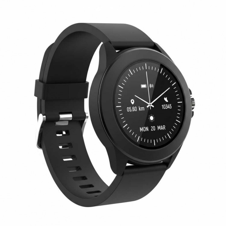 Montre intelligente Forever Colorum CW-300 Noire – Écran IPS 1,22’’ – Étanchéité IP68