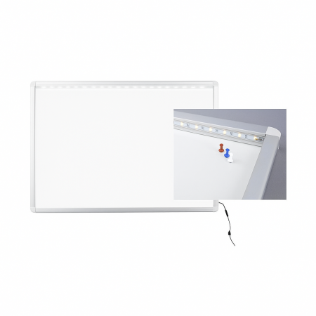 VITRINE INTERIEUR 15 FEUILLES - FOND MAGNETIQUE + LED