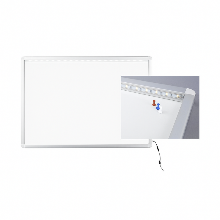 VITRINE INTERIEUR 15 FEUILLES - FOND MAGNETIQUE + LED