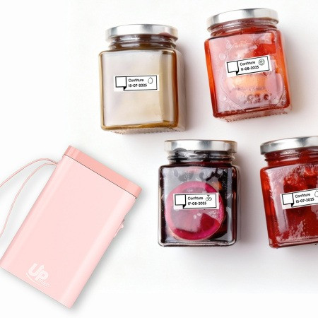 UPRINT Étiqueteuse Stick Easy UP21 – Imprimante d’étiquettes sans fil rose