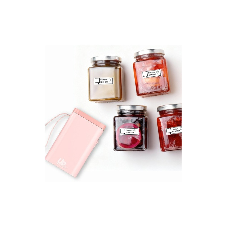 UPRINT Étiqueteuse Stick Easy UP21 – Imprimante d’étiquettes sans fil rose