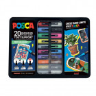 Mallette POSCA - Coffret 20 marqueurs multicolores