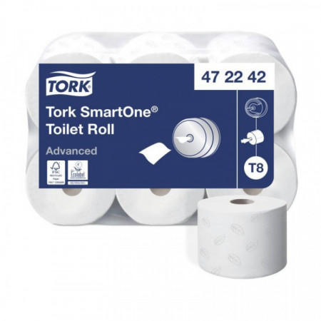 Papier toilette Tork SmartOne 1150F T8 - 2 plis, lot de 6 rouleaux