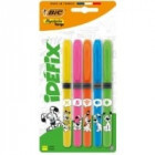 Surligneur BIC Highlighter Grip Décor - Idéfix, fluo