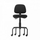 Tabouret haut RD-980 - Siège tapissé ignifuge - Base métal - Hauteur réglable