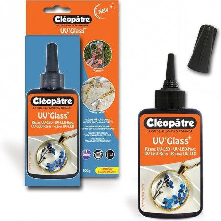 RESINE UV-LED GLASS EN 100G