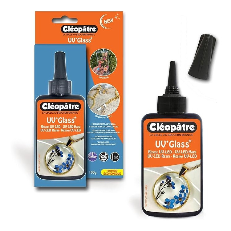 RESINE UV-LED GLASS EN 100G