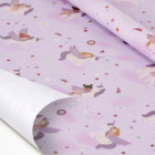 Papier Cadeau Licorne lilac