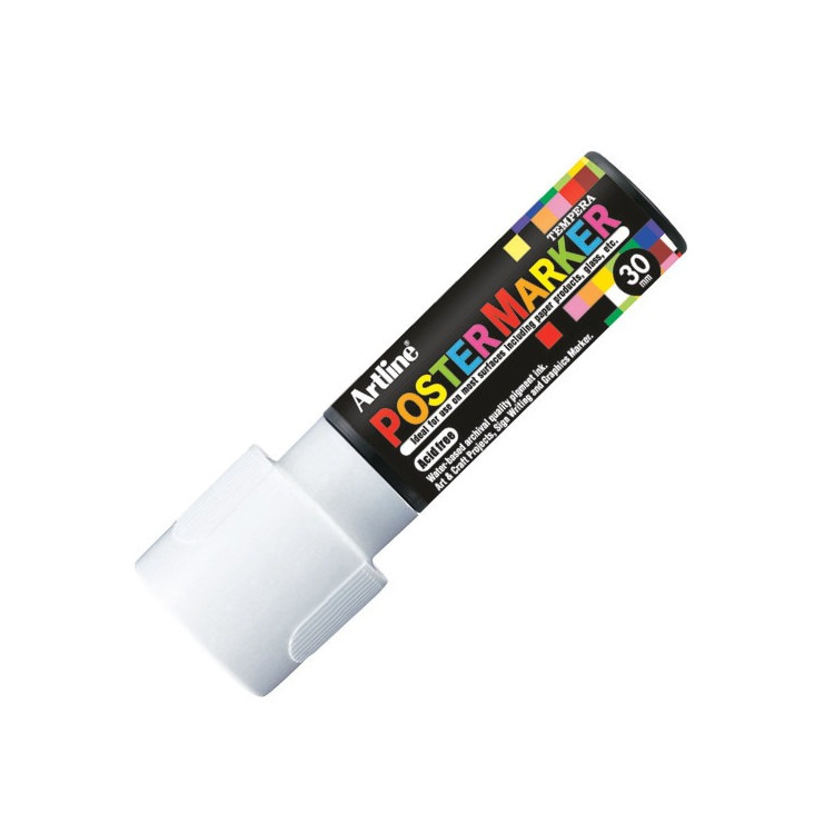 Marqueur pare-brise blanc à peinture – Pointe feutre 30 mm