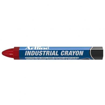 Crayon de cire industriel rouge – Tous matériaux