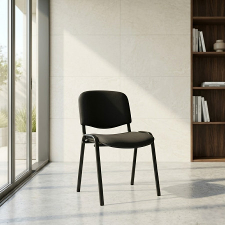 Fauteuil de réunion Q3 Noir/Gris – Confort et élégance pour vos espaces professionnels