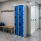 VESTIAIRE MONOBLOC MÉTALLIQUE 4 CASES