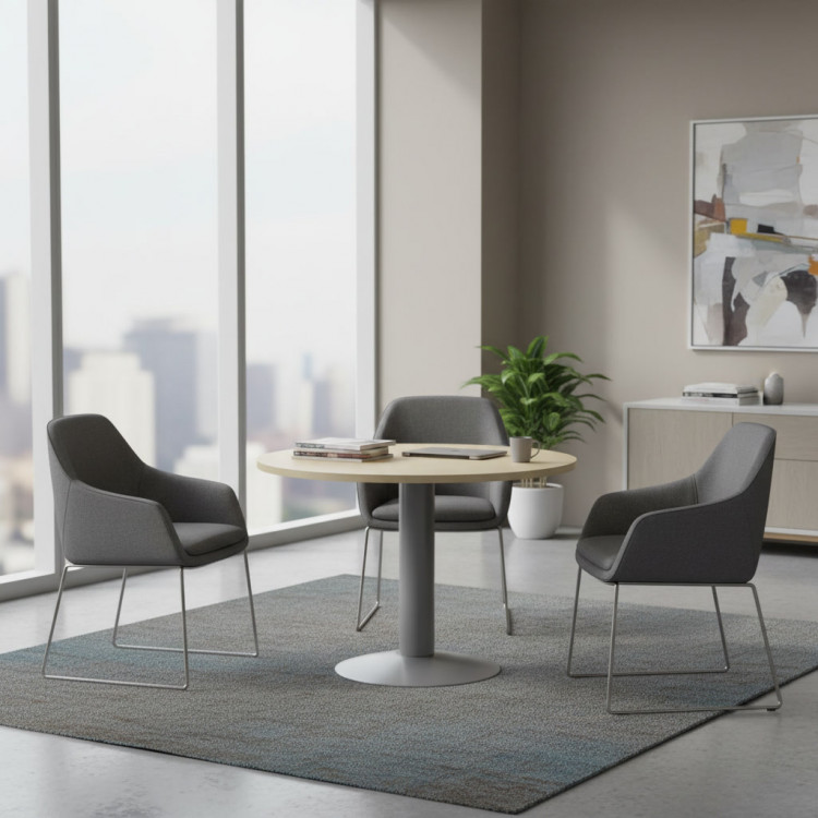 Table ronde de réunion – Design fonctionnel et convivial