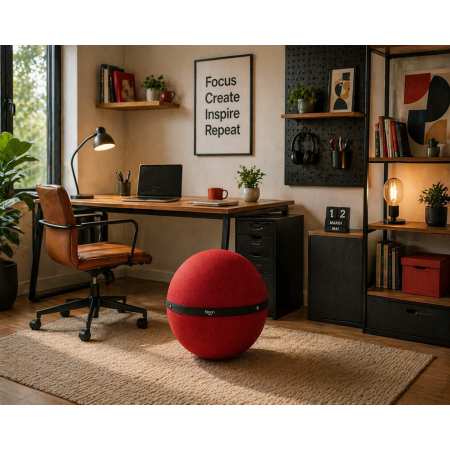 SIÈGE ERGO BALLON BLOON ROUGE CARMIN