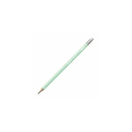 Crayon graphite STABILO Swano Pastel HB avec gomme – Vert pastel