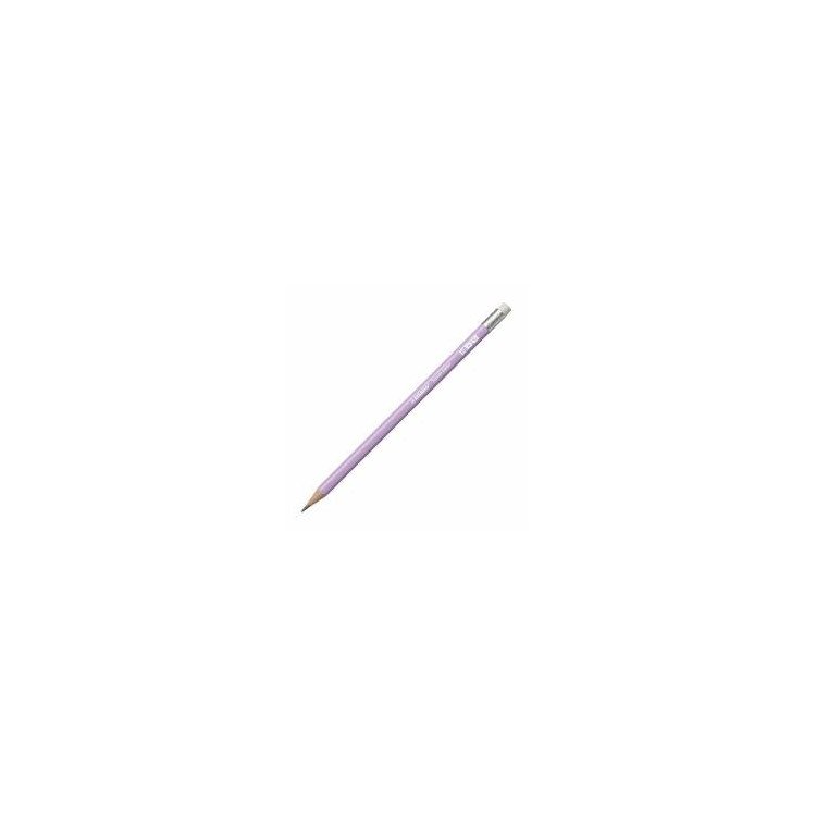 Crayon graphite STABILO Swano Pastel HB avec gomme – Lilas pastel