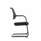 Chaise visiteur SAHARA – Dossier résille & structure luge robuste pour espaces professionnels
