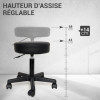 Tabouret à roulettes TOLLA – Confort, mobilité et praticité professionnelle