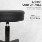 Tabouret à roulettes TOLLA – Confort, mobilité et praticité professionnelle
