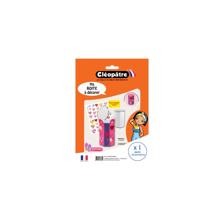 Boîte octogonale à décorer – Activité créative pour enfants
