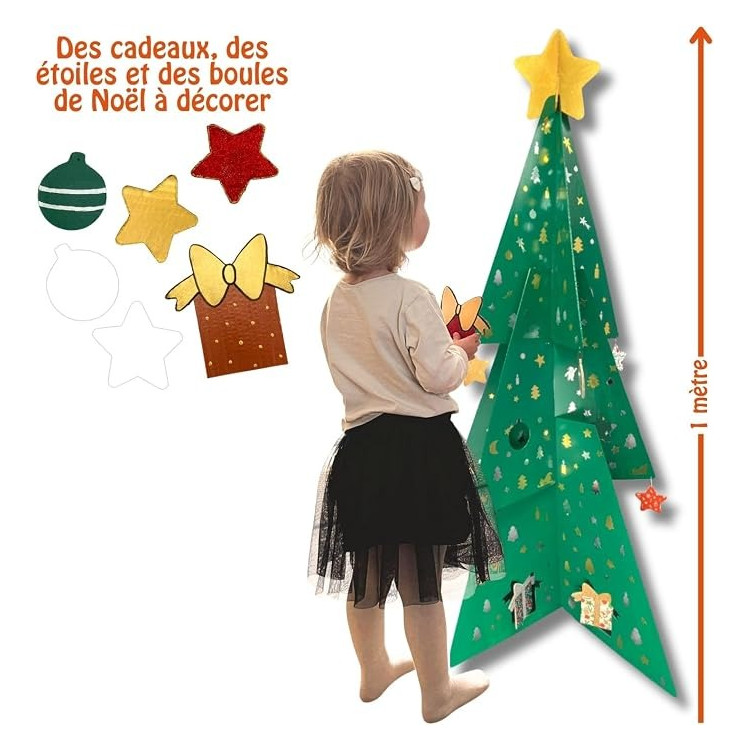 Sapin de Noël géant en carton 1 m