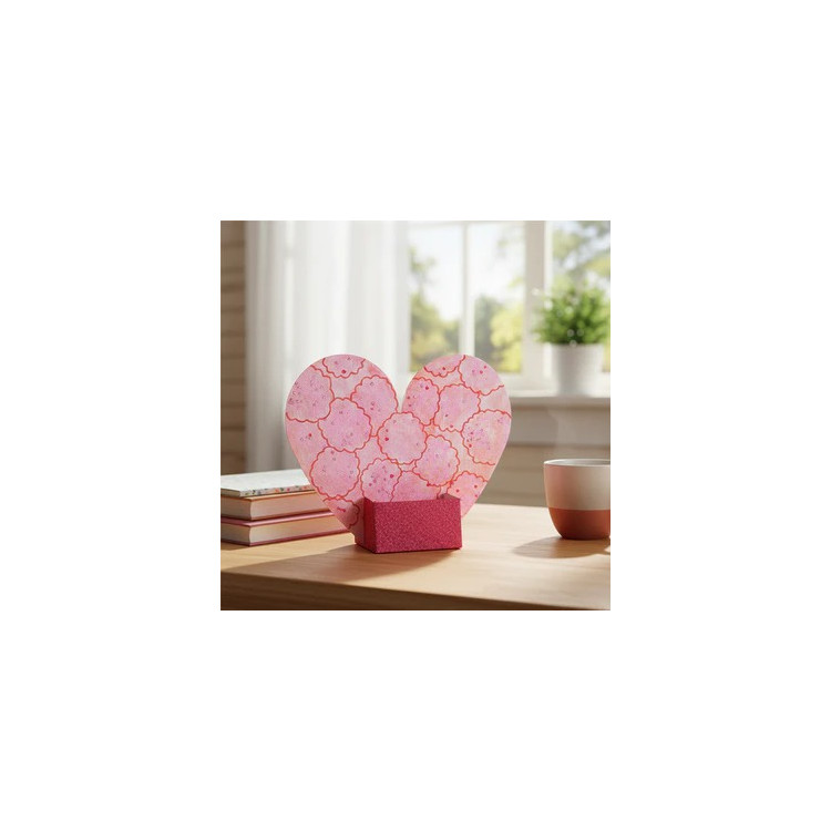 Cadre photo cœur à personnaliser – Création originale pour enfants