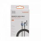Câble de charge multi-connecteurs Wonday 2 m – USB-C, Lightning et Micro-USB, rotatif 180°, charge rapide 3A
