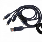 Câble USB-A vers Lightning/USB-C/Micro-USB Digital QC 66W – Charge rapide multi-connecteurs