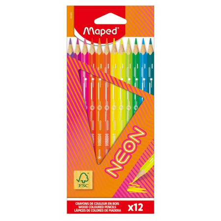 CRAYONS COULEUR FSC NEON