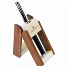Stylo roller Sequoia Chêne-Chrome Oberthur – Attributs chromés brillants