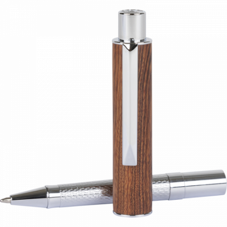 Stylo bille télescopique Ottawa Bois de Rose Oberthur – Capuchon en bois naturel