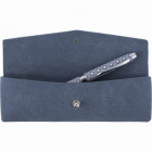 Stylo bille Barcelona Oberthur – Corps laqué marine à motifs faïence