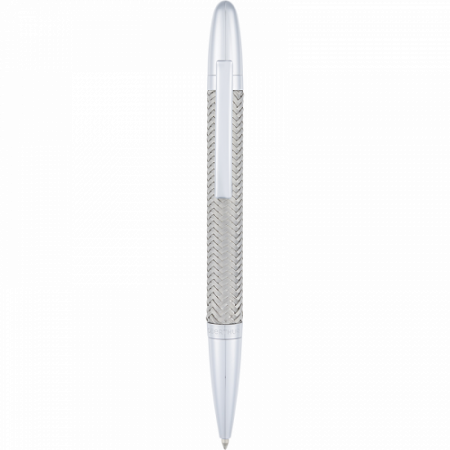 Stylo bille Phoenix gris Oberthur – Corps en fils métalliques tressés
