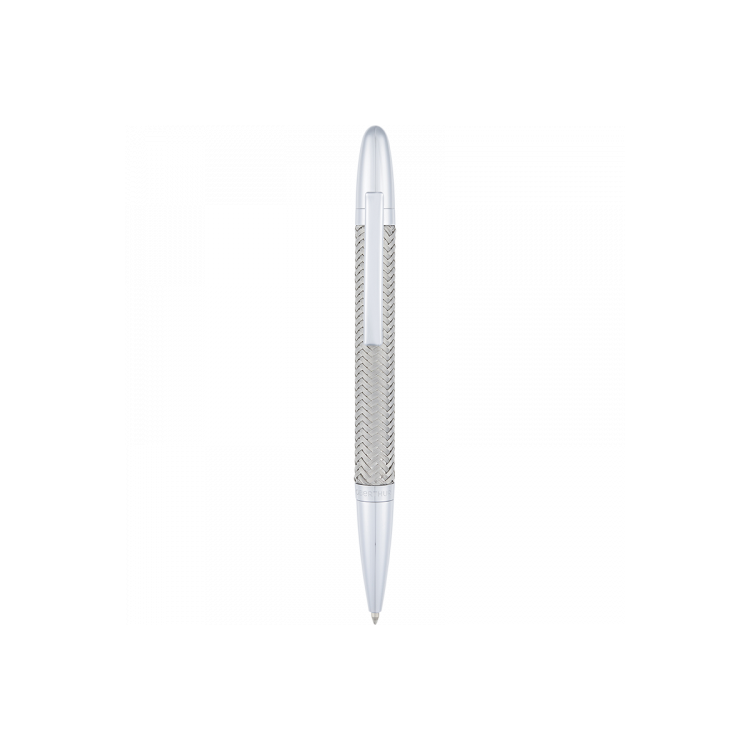 Stylo bille Phoenix gris Oberthur – Corps en fils métalliques tressés