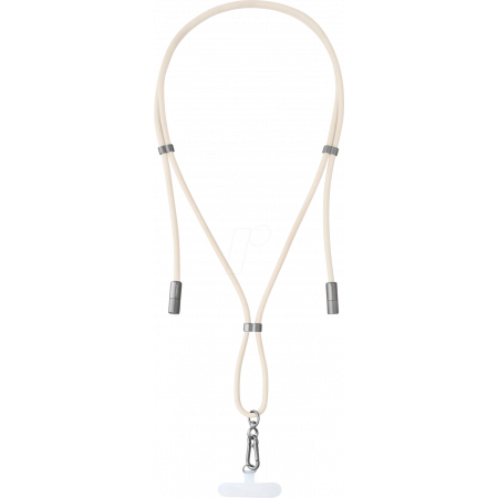 Lanière de charge portable Intenso beige – Charge et transporte votre smartphone en toute sécurité