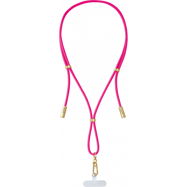 Lanière de charge portable Intenso rose – Charge et transporte votre smartphone en toute sécurité