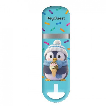 Clé USB 32 Go KeyOuest Animaux Pingouin – Design pingouin pirate, édition Rentrée des Classes 2026 Collection Animaux
