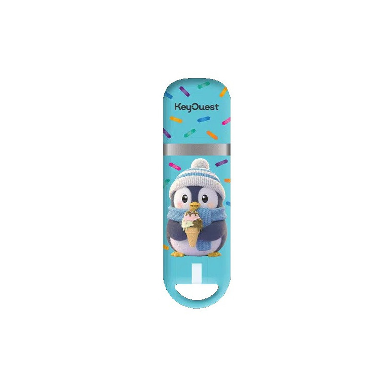 Clé USB 32 Go KeyOuest Animaux Pingouin – Design pingouin pirate, édition Rentrée des Classes 2026 Collection Animaux