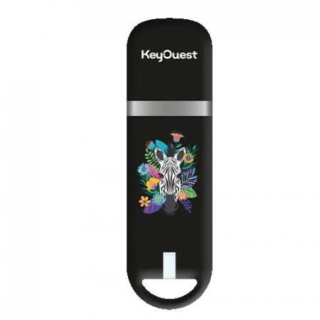 Clé USB 32 Go KeyOuest Safari Zèbre – Design savane et zèbre, édition limitée Collection Safari