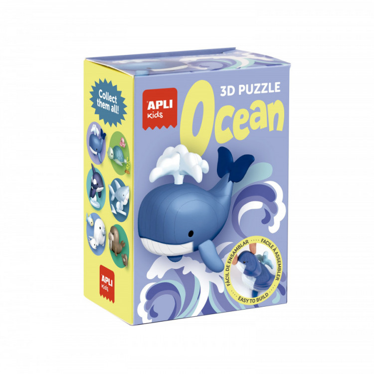 PUZZLE 3D BALEINE OCEAN 6U