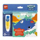 Bloc de coloriage à l'eau Aqua Fun Marin 6F – Pinceau réservoir rechargeabl