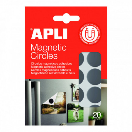 BTE 20 PASTILLES MAGNETIQUES ADHESIVES