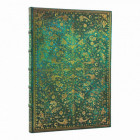 Carnet Paperblanks Fleur d'Émeraude Grand – Couverture rigide illustrée, 240 pages unies