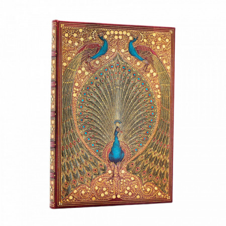 Carnet Paperblanks Paons d'Hafiz Ultra – Couverture rigide illustrée, 144 pages lignées papier 120g