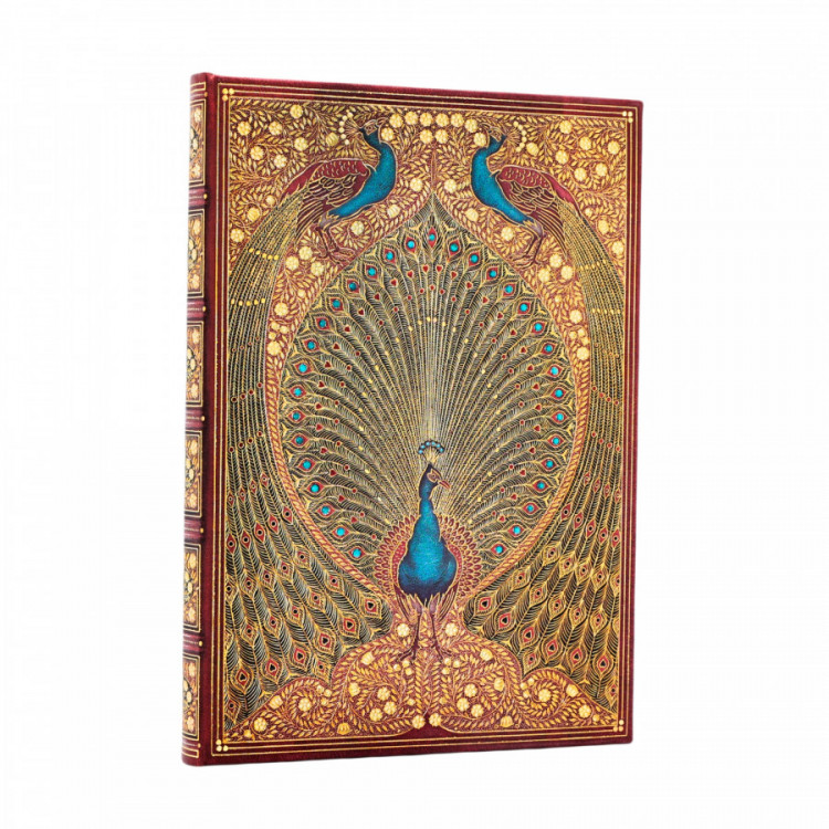 Carnet Paperblanks Paons d'Hafiz Ultra – Couverture rigide illustrée, 144 pages lignées papier 120g