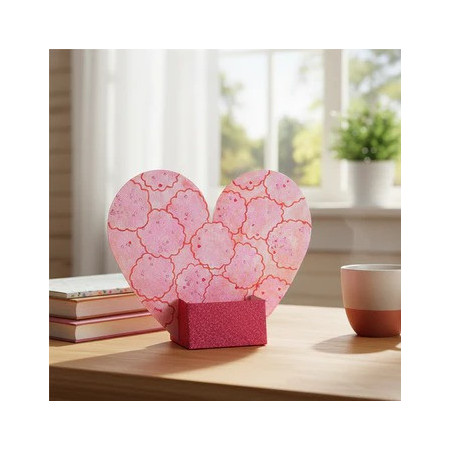 Lot de 10 supports téléphone cœur en carton Cléopâtre – À décorer